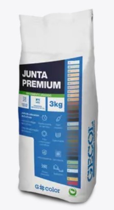 Junta GEL, de naturaleza híbrida, G # color Premium de Gecol. Bolsa 3 kg